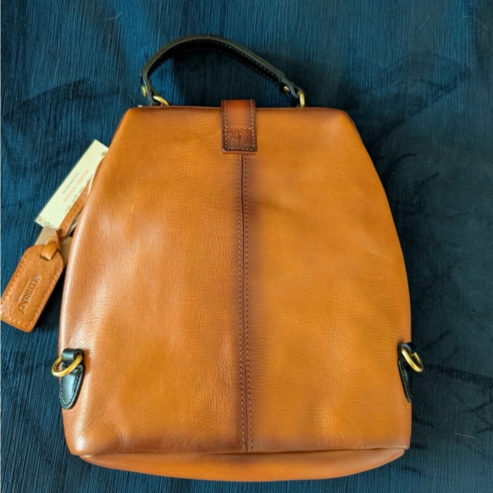 Old Trend Pamela Brown Leather Women's Convertible Backpack - Picture 2 of 6